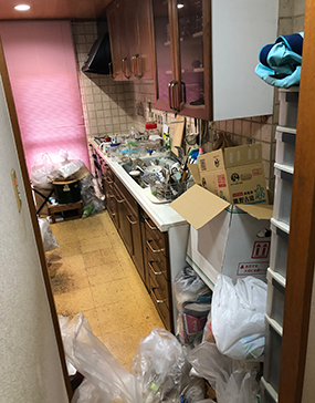 引越しゴミ片付け前