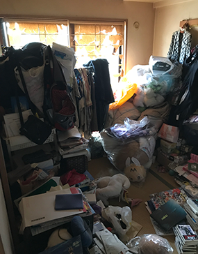 ごみ屋敷の片付け前