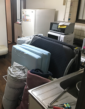 家電家具の回収前